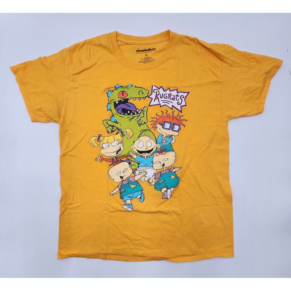 Nickelodeon RUGRATS Throwback‎ T-Shirt Size  Large Yellow Pre-owned